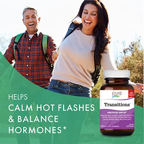 Pure Essence Labs Transitions Vitamins for Women, Natural Menopause Relief Supplement - AB Mystery