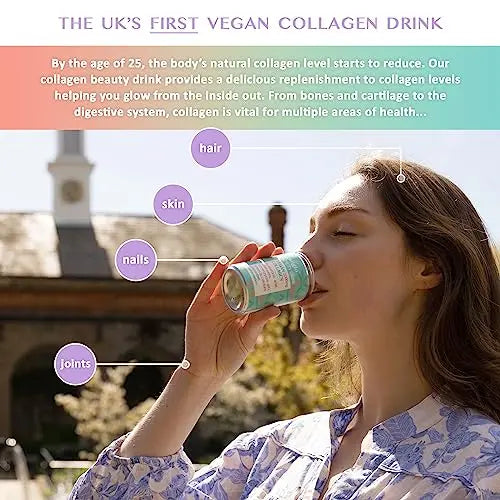 Eauglo- Cucumber & Watermelon Vegan Collagen Beauty Drink, Anti-Ageing & Radiant Skin - AB Mystery
