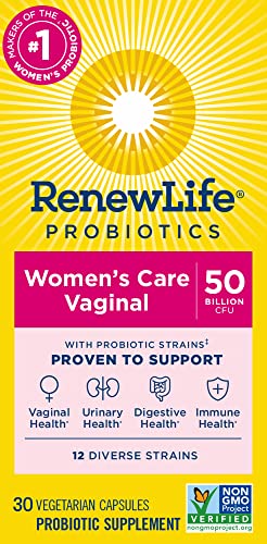 Renew Life Women's Probiotic Capsules, 50 Billion CFU Guaranteed, Supports pH Balance - AB Mystery