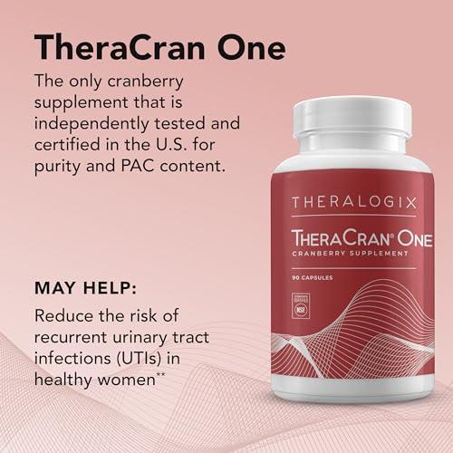 Theralogix TheraCran One Cranberry Capsules - 90-Day Supply - Cranberry Supplement - AB Mystery