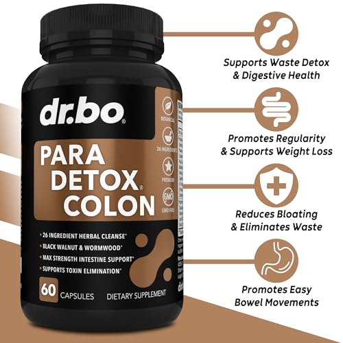 Colon Cleanse Pills Body Detox - Intestinal Guard Cleanser for Stomach - Natural Weight - AB Mystery