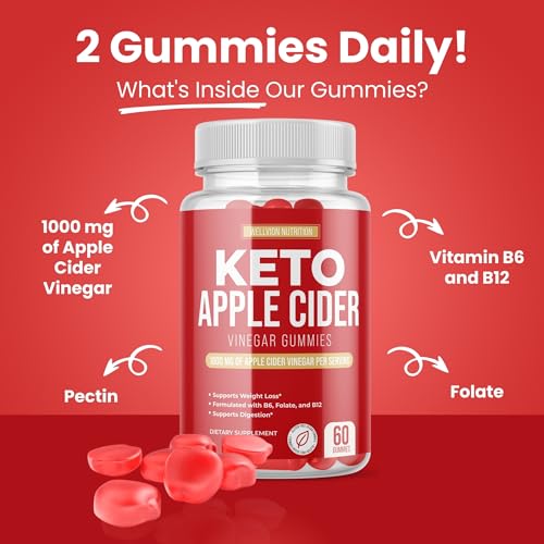 Wellvion Keto ACV Gummies for Weight Loss Support - Advanced Formula (1000mg) - AB Mystery