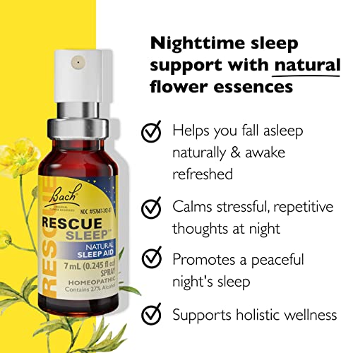 Day & Night Bundle, Bach RESCUE REMEDY Spray, Natural Stress Relief [and] RESCUE SLEEP Spray - AB Mystery