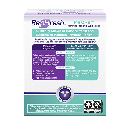 NEW RepHresh Pro-B Feminine Probiotic Supplement Non- Dairy Formula/Vegetarian Capsule, 28ct - AB Mystery