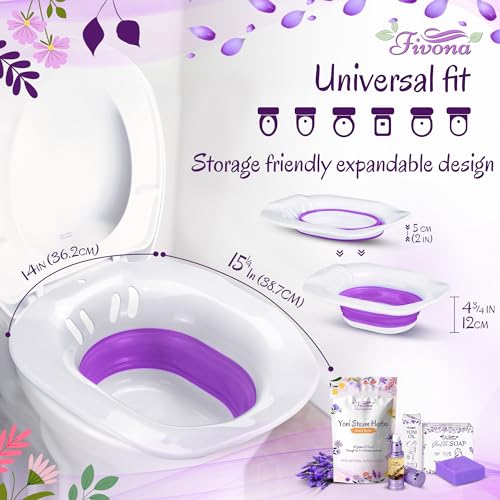 FIVONA Yoni Care Kit 4 in 1 - pH Balanced Natural Yoni Oil, Herbal Bar Soap for Feminine V Wash, Detox - AB Mystery