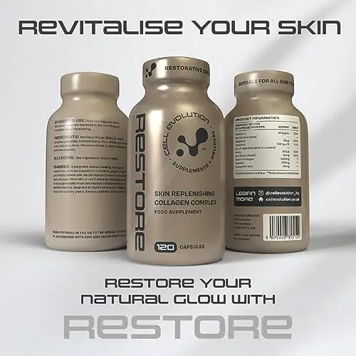 Cell Evolution Restore, Restorative Pure Marine Collagen 1600mg Capsules, Marine Collagen CELL EVOLUTION