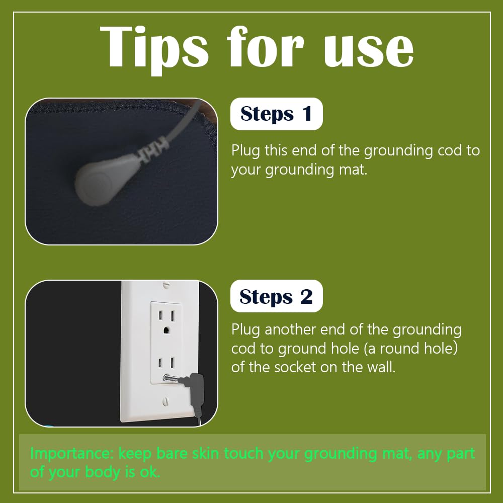 Grounding Mat for Sleeping, Grounding Sheet forBed, Earth Mat Connected for Pain Relief - AB Mystery