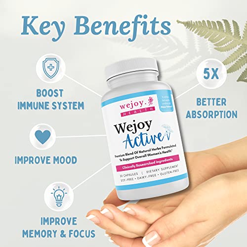 WEJOY. Active - Helps With Brain Fog, Joint Pain, Memory, Immunity And Clarity, Menopause Supplements - AB Mystery