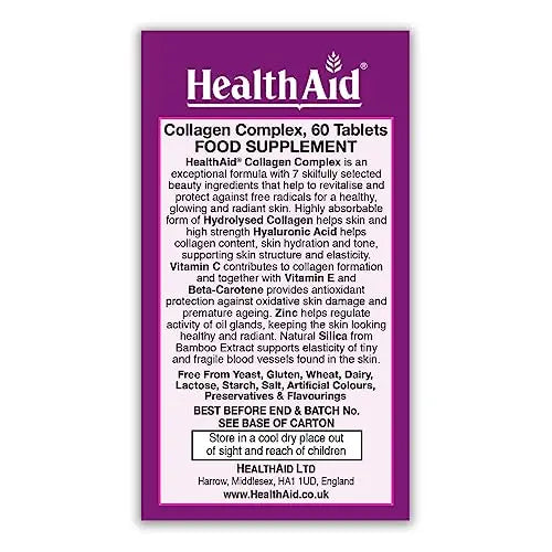 HealthAid Collagen Complex Tablets, 60 - AB Mystery