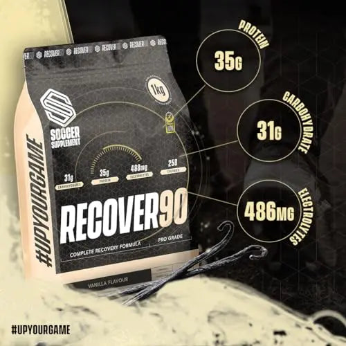 Soccer Supplement - Recover90® Complete Recovery Shake - 31grams of Protein Isolate SOCCER SUPPLEMENT