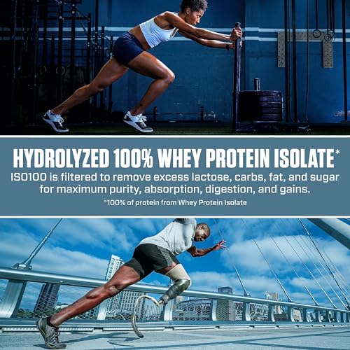 Dymatize ISO100 Hydrolyzed Protein Powder, 100% Whey Isolate Protein, 25g of Protein - AB Mystery