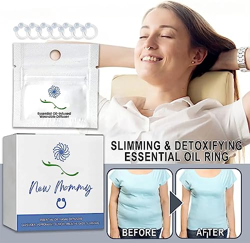 14Pcs Superslim S_limming & Detoxifying Essential Oil Ring, Firming Essential Oil Ring - AB Mystery