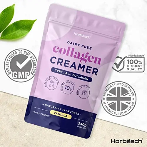 Collagen Creamer for Coffee | Vanilla Flavour | Type 1 & 3 Collagen Peptides - AB Mystery