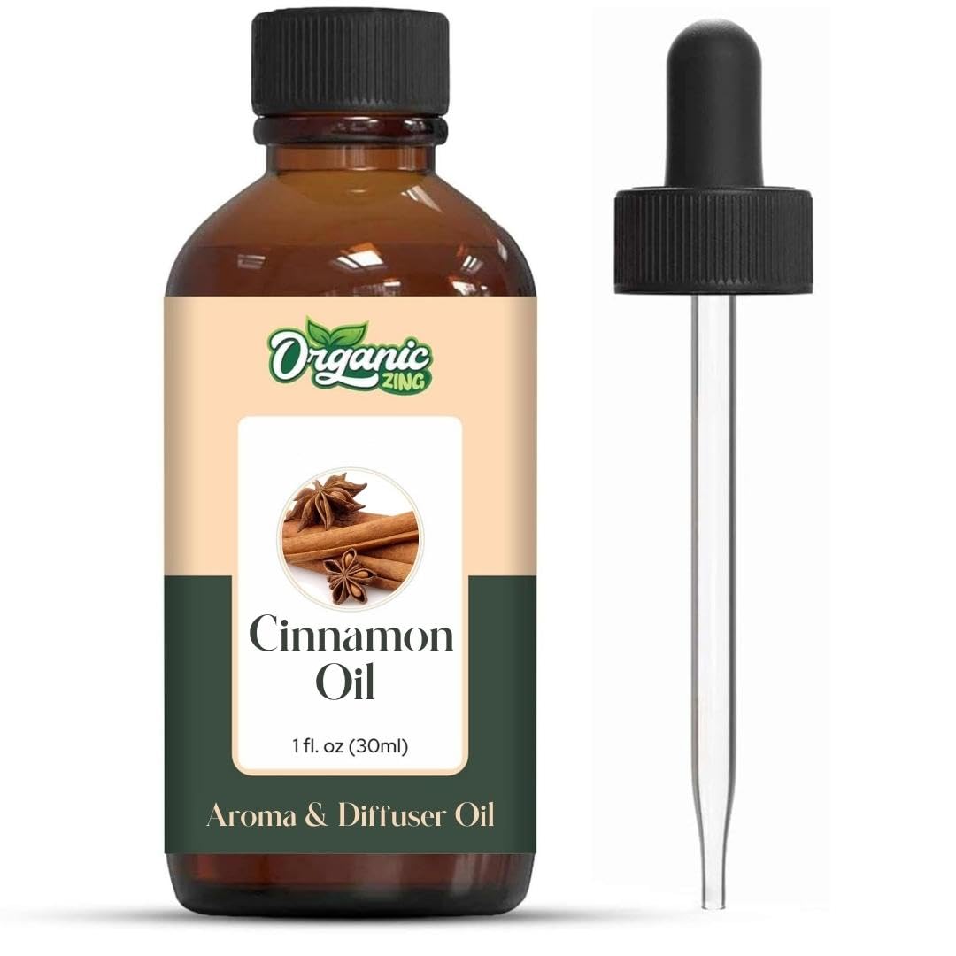 Organic Zing Cinnamon Aroma & Diffuser Oil for DIY Candle & Soap Making - Oil - 30 ml