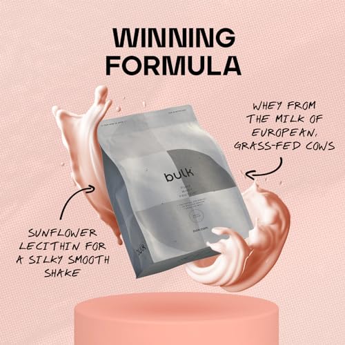 Bulk Pure Whey Protein Powder Shake, Berries and Cream, 2.5 kg, Packaging May Vary Bulk