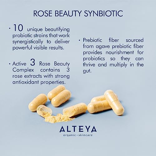 Alteya Organics Beauty Prebiotics + Probiotics and Rose Extracts, Skin Beauty from Within Supplement - AB Mystery