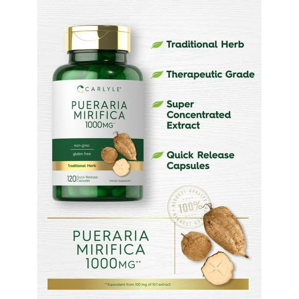 IKJ Pueraria Mirifica Extract 1000mg 120 Capsules - AB Mystery
