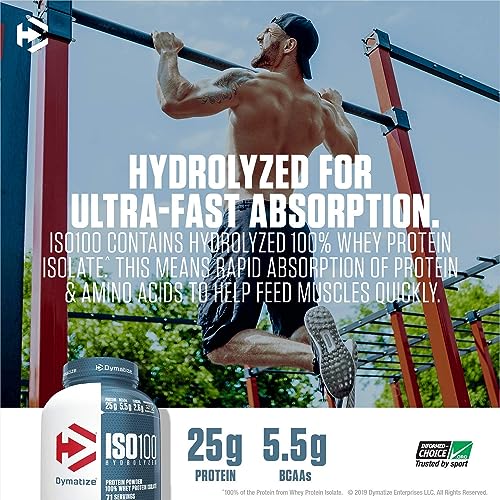 Dymatize ISO 100 Whey Protein Powder with 25g of Hydrolyzed 100% Whey Isolate - AB Mystery