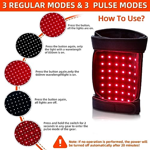 UTK Red Light Therapy for Body, 162Pcs 660nm Red Light & 54Pcs 850nm Near Infrared Light Therapy Belt - AB Mystery