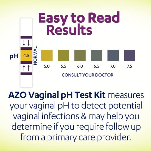 AZO Vaginal pH Test Kit, Clinically-Tested Vaginal Infection Test Kit, Fast & Accurate Results - AB Mystery