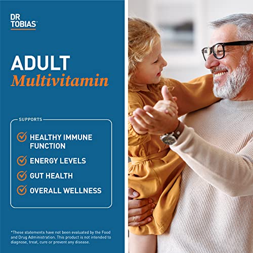 Dr. Tobias Adult Multivitamin for Women & Men, Energy & Immune Support from 42 Fruits - AB Mystery