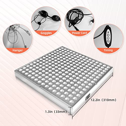 TherapSky Red Light Therapy Device 45W LED Red Infrared Light Therapy Lamp w/Remote Control and Timer - AB Mystery