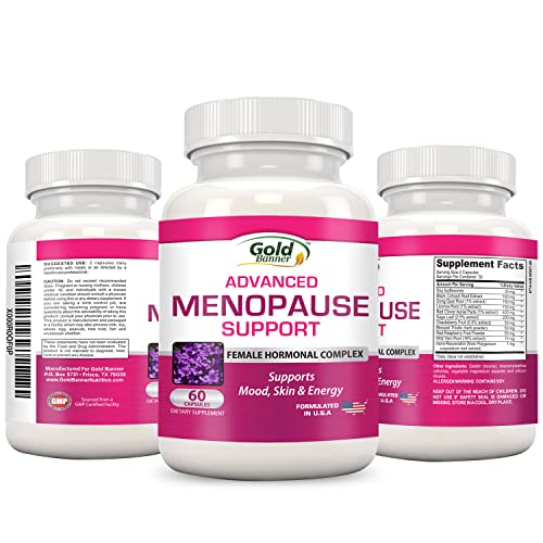 Advanced Menopause Support - Natural Female Hormonal Complex for Hot Flashes, Mood Swings - AB Mystery