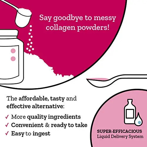 Collagen Superdose Skincare by Gold Collagen | Patented Liquid Collagen Peptides Supplement | 10 Powerful and Effective Ingredients | 30 Day Supply - AB Mystery