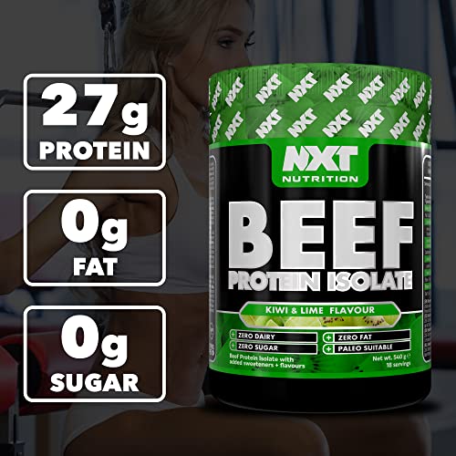 NXT Beef Protein Isolate 540g - High Protein Powder in Natural Amino Acids - Paleo, Keto Friendly NXT Nutrition