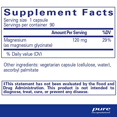 Pure Encapsulations Magnesium (Glycinate) - Supplement to Support Stress Relief, Sleep - AB Mystery