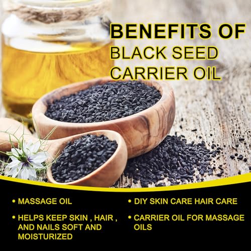 2 Pack Black Seed Oil, Organic Cold Pressed Unrefined Black Seed Oil, Pure Natural Black - AB Mystery