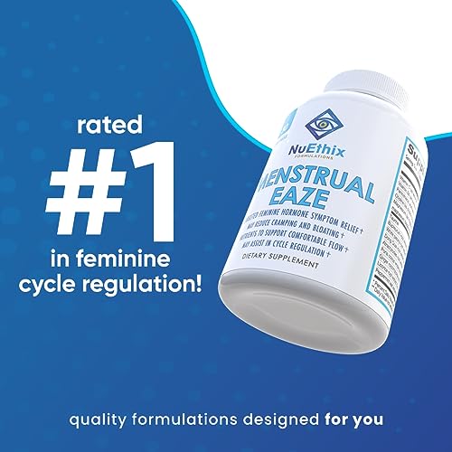 NuEthix Formulations Menstrual Eaze Dietary Supplement, Targeted Feminine Hormone Symptom Relief - AB Mystery