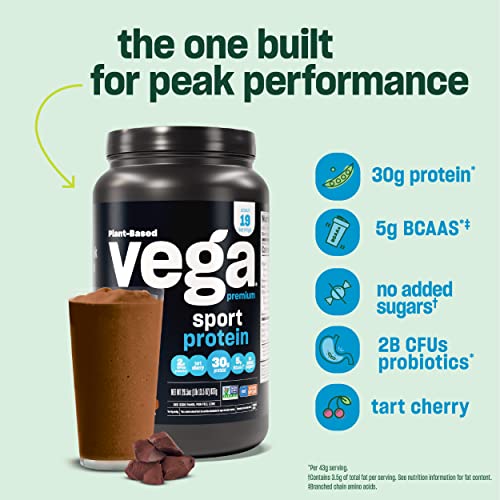 Vega Premium Sport Protein Berry Protein Powder, Vegan, Non GMO, Gluten Free Plant - AB Mystery