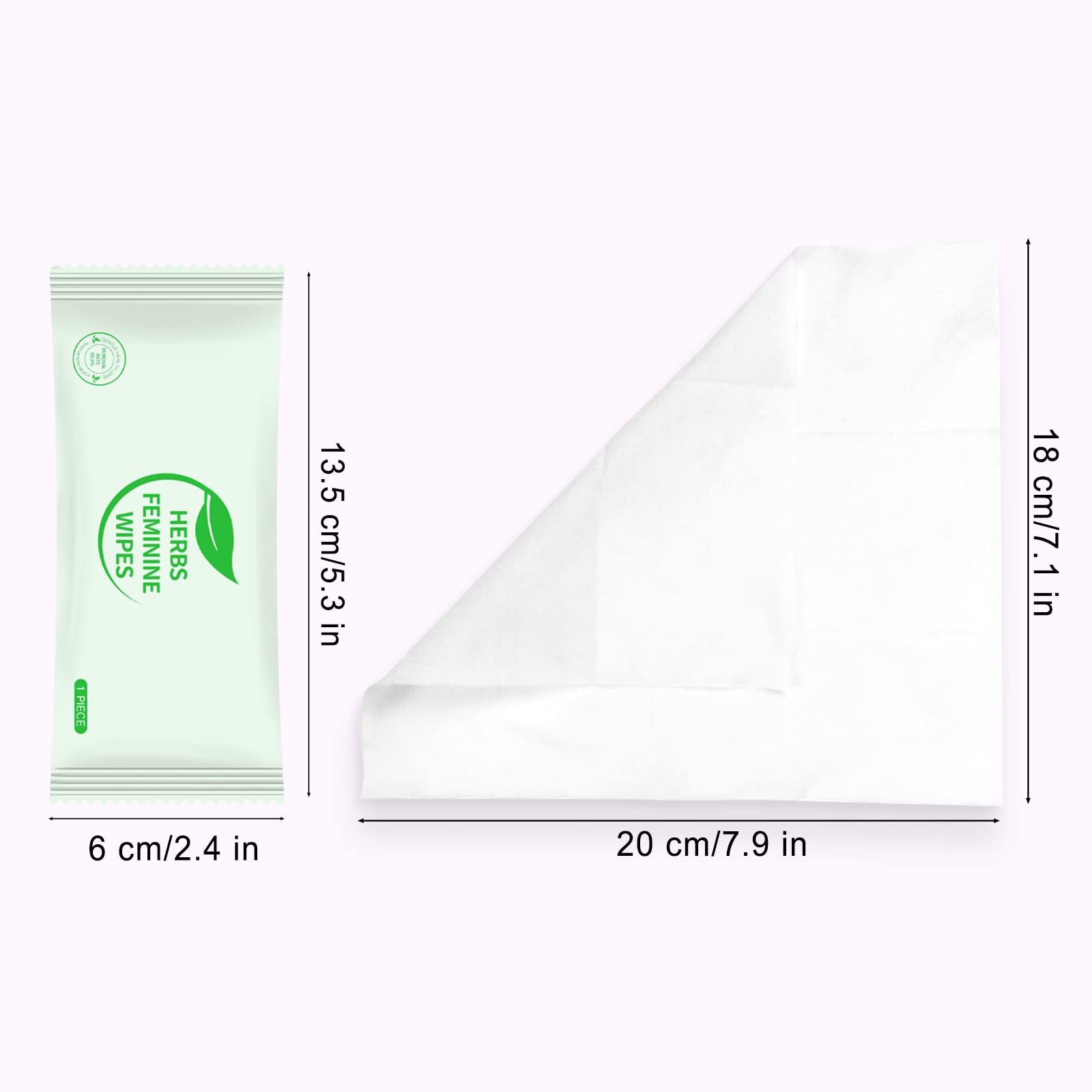 Hipruict Travel Feminine Hygiene Wipes,50 Count Intimate Wipes Feminine Care,Ph Balanced - AB Mystery