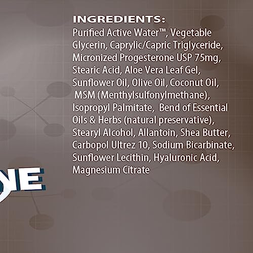 ANUMED - All Natural (P75mg) Bioidentical Progesterone Cream with Hyaluronic Acid and E - AB Mystery