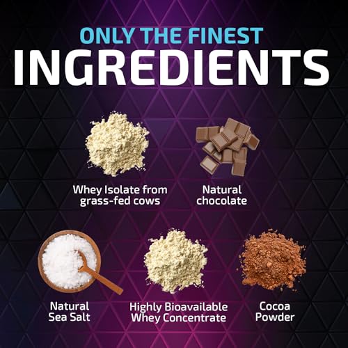 Whey Protein Powder 24g - Chocolate Ice Cream Whey Isolate Protein for Muscle Growth - AB Mystery