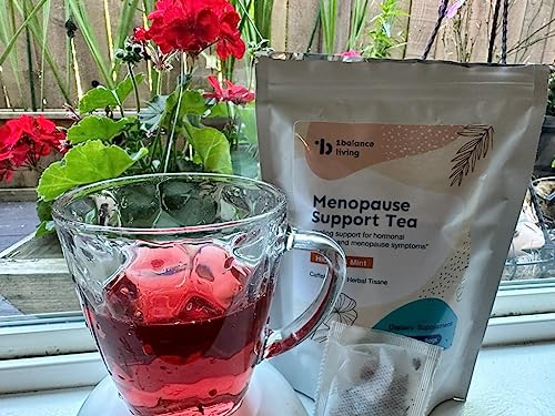 1Balance Living Menopause Support Tea: Cooling Hibiscus Mint, Perimenopause - AB Mystery