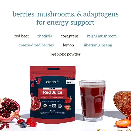 Organifi Green Juice and Red Juice Bundle - 30 Day Supply - Delicious, Refreshing Organic - AB Mystery