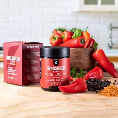 Inno Shred - Day Time Fat Burner | 100mg Capsimax, Grains of Paradise, Organic Caffeine - AB Mystery