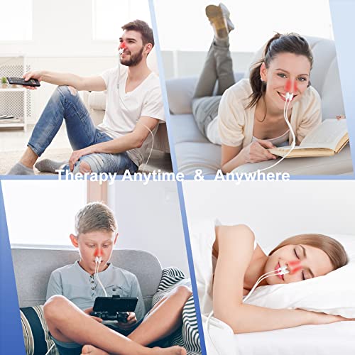 LASEPREHT Red Light Nasal Therapy Device, 650nm Red Light Device for Nose Sore Throat - AB Mystery