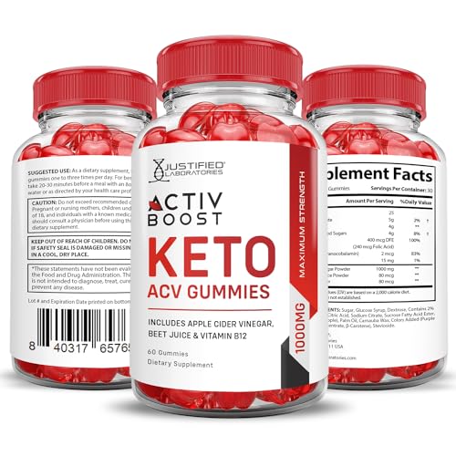 (5 Pack) Activboost Keto ACV Gummies Advanced Formula 1000MG Active Boost - AB Mystery