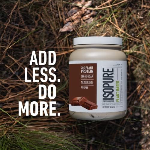 Isopure Chocolate Vegan Protein Powder, with Monk Fruit Sweetener & Amino Acids - AB Mystery