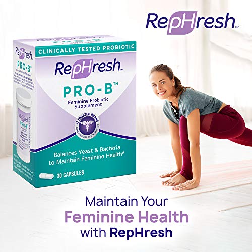 Rephresh Pro-B Probiotic Supplement for Women, 30 Oral Capsules (Pack of 2) - AB Mystery