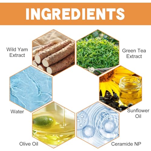 Mzluyin Wild Yam Cream,Annas Wild Yam Cream Organic Wild Yam Root Cream - AB Mystery