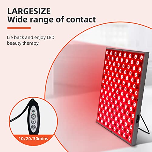 TherapSky Red Light Therapy Device 45W LED Red Infrared Light Therapy Lamp w/Remote Control and Timer - AB Mystery