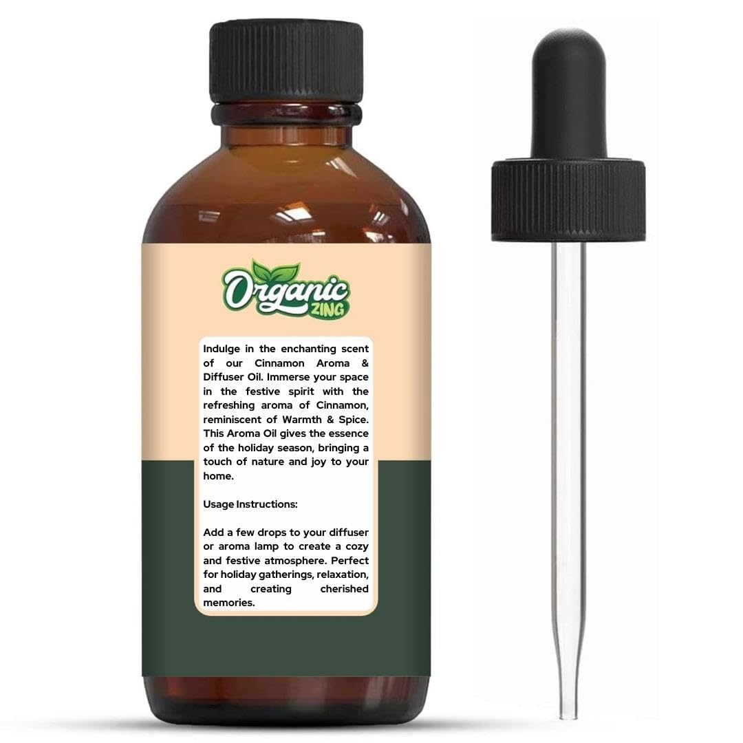 Organic Zing Cinnamon Aroma & Diffuser Oil for DIY Candle & Soap Making - Oil - 30 ml - AB Mystery