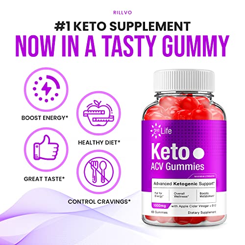 2nd Life Keto Plus ACV Gummies Second Life ACV Advanced Keto Formula Plus Apple - AB Mystery