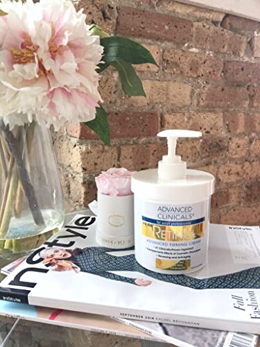 Advanced Clinicals Retinol Cream. Value Set- Two spa size 16oz bottles with pump - AB Mystery