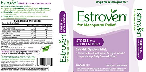 Estroven Stress Mood Memory, 30 Count - AB Mystery